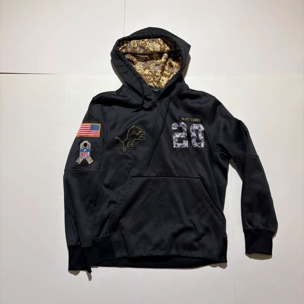 Detroit Lions Barry Sanders salute to service hoodie NFL